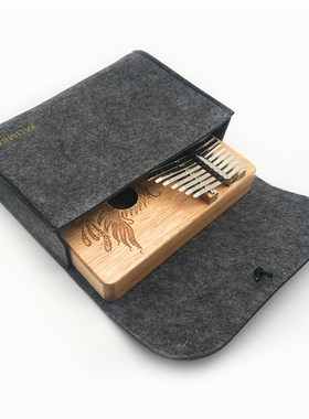 kalimba拇指琴灰色琴袋17音21音通用  琴盒琴包琴袋手指琴收纳袋