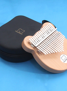 17音21音电箱款榉木单板小熊拇指琴双手指琴卡林巴kalimba 配琴盒