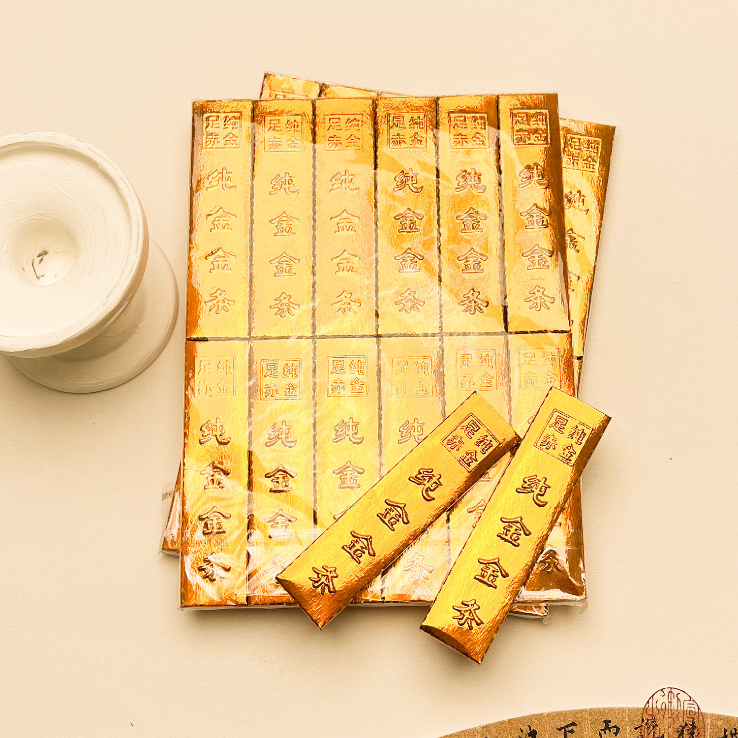 宠物祭祀纸扎用品 猫咪狗狗去世头七三七元宝零食纸钱纪念用金条