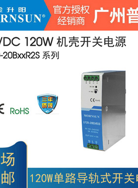 LI120-20B12R2S金升阳导轨24/48V金属外壳 开关电源驱动NDR-120