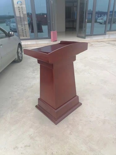 天津实木讲台演讲台主席台接待台售楼处会议桌大型现场简约现代桌