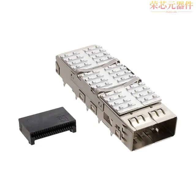 QSFPK-PF-02原装「CONN QSFP RCPT CAGE HSINK 38P RA」正品