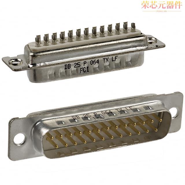DB25P064TXLF原装「CONN D-SUB PLUG 25POS SLDR CUP」正品