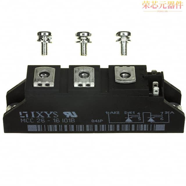 MCC26-16IO1B原装「THYRISTOR MODULE 1600V 2X32A」正品