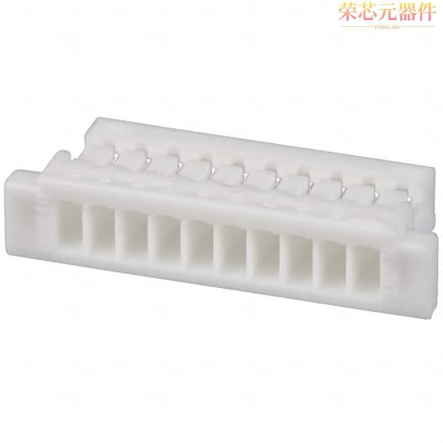 SHR-10V-S-B原装「CONN HOUSING SH 10POS 1MM WHITE」正品