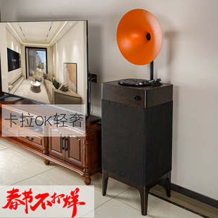 轻奢留声机客厅现代黑胶唱片机电唱机蓝牙音响