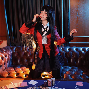 狂赌之渊cos蛇喰梦子桃喰绮罗莉女校服露娜外套制服cosplay送挂牌