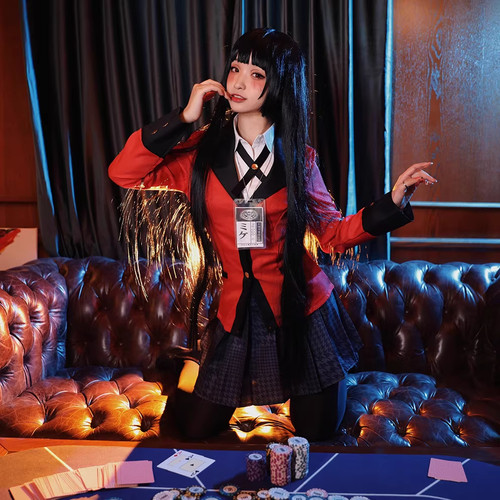 狂赌之渊cos蛇喰梦子桃喰绮罗莉女校服露娜外套制服cosplay送挂牌