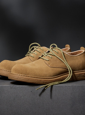 外贸轻奢头层牛皮低帮休闲皮鞋2026新款德比鞋男商务正装鞋子休闲