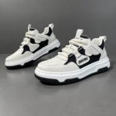 板鞋 潮流百搭男生鞋 男2025春款 春季 男鞋 真皮小白鞋 子休闲运动潮鞋