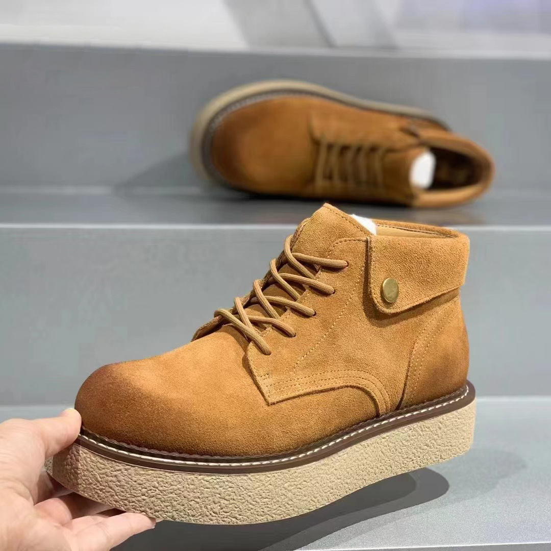 欧货秋季新款鞋运动鞋轻便透气绒皮跑步鞋休闲鞋潮流青年鞋子