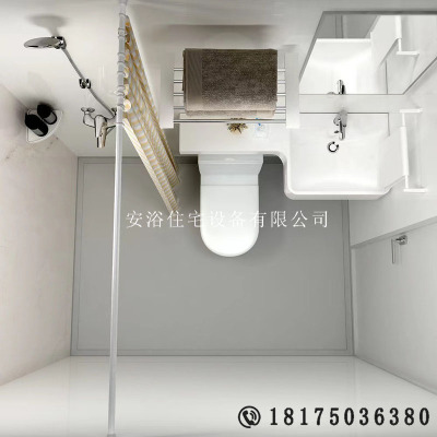 整体淋浴房一体式卫生间移动家用集成浴室带马桶民宿洗澡间沐浴房