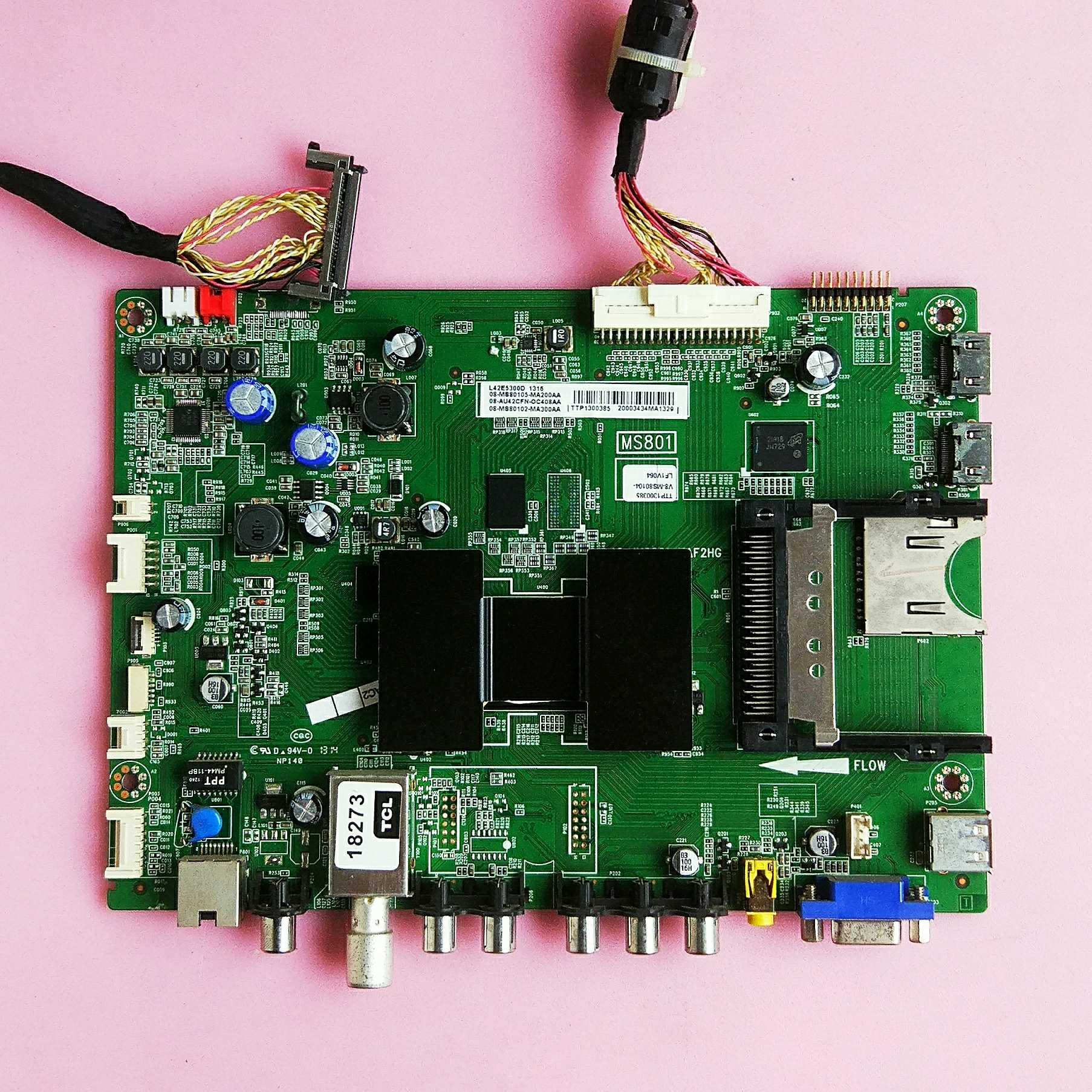 TCL L42E5300D 主板 40-MS99T0-MAB2HG LVF420AUTM屏线 T420HW08