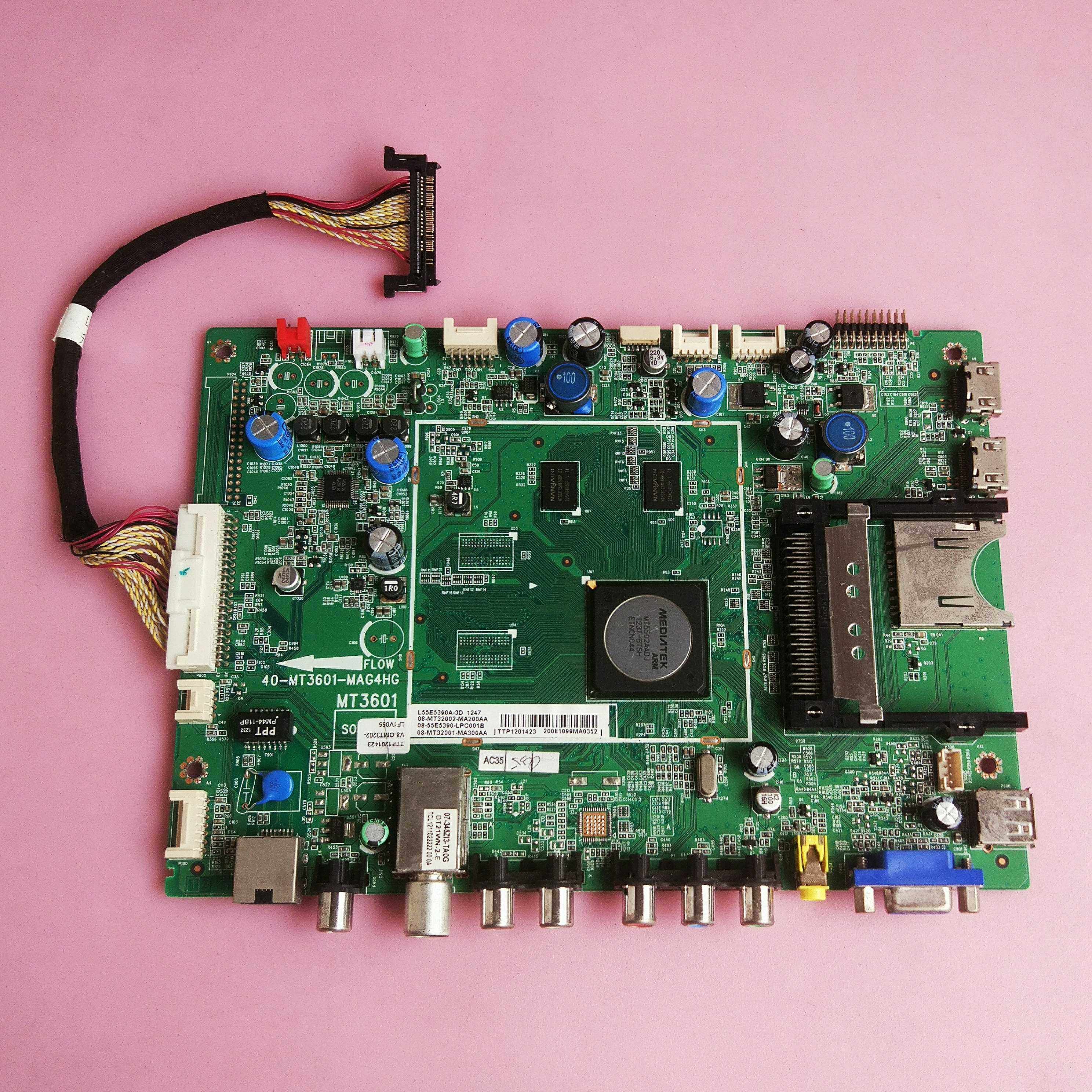 TCL L55V7390A-3D 主板40-MT3601-MAF4HG LVF550SSTM 屏线