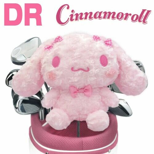 日本直送 粉色玉桂狗大耳狗 高尔夫球杆保护套 木杆一号头套460cc