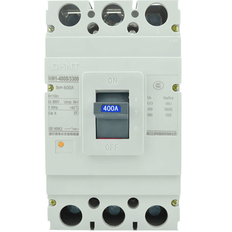 正品 正泰 空气开关 nm1-400s/3300  315a 400a 断路器 无接线板