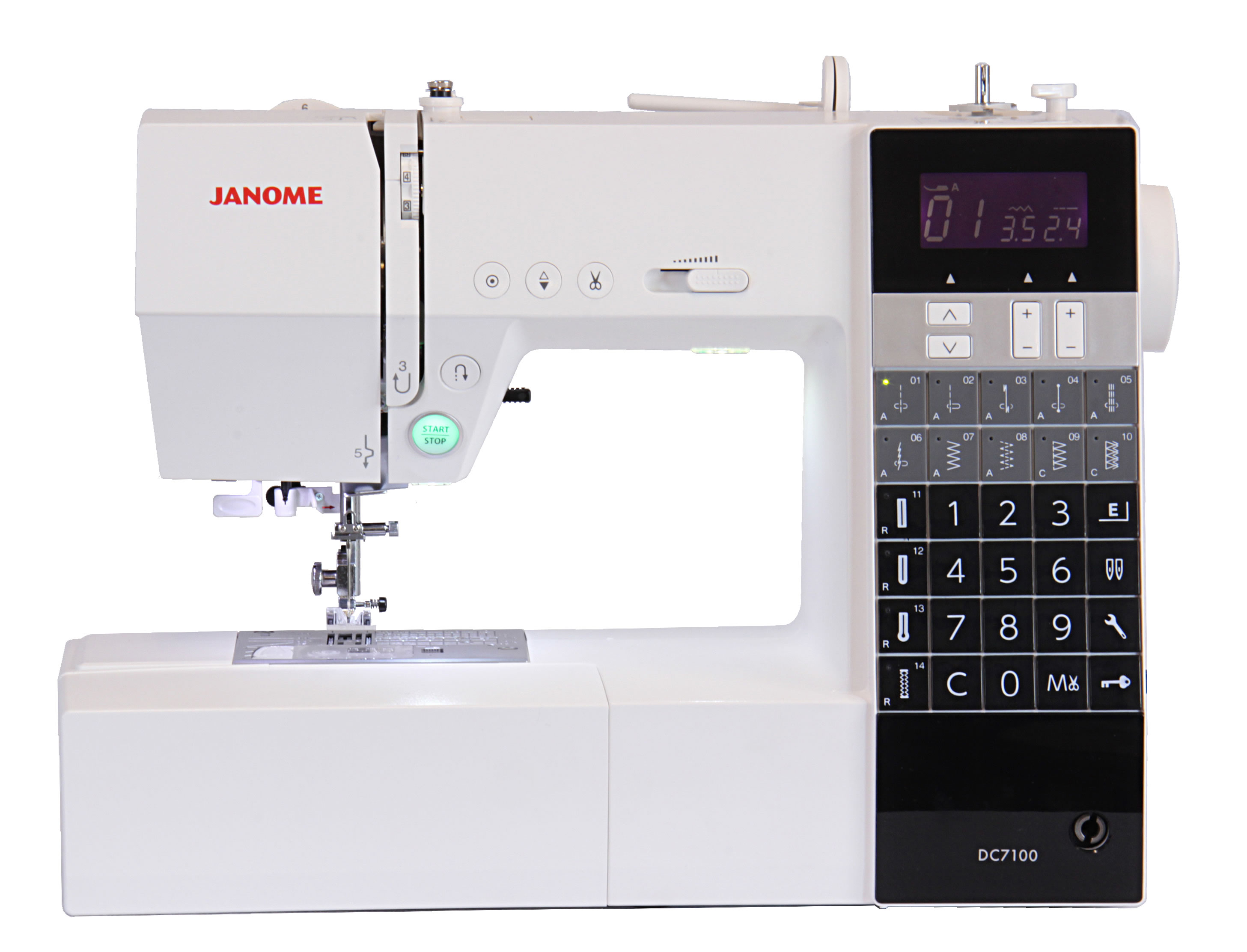 日本真善美电脑多功能家用电动缝纫机DC7100