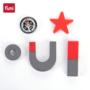 科教磁铁南北极条形U型正负极指南针圆环磁铁物理教学实验室教具