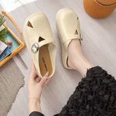 拖鞋 百搭防臭韩版 女防滑防臭平底拖鞋 女外穿舒适透气防滑耐磨时尚