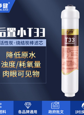 净健净水器滤芯 纯水机滤芯 净水机滤芯小T33后置活性炭