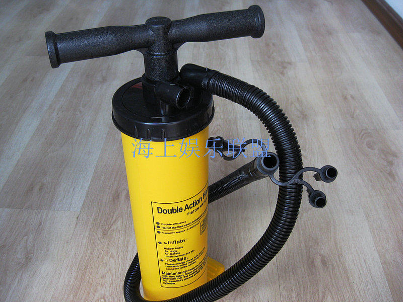 橡皮艇/充气船/冲锋舟/钓鱼船/手动打气筒 大容量气泵海鹰船专用