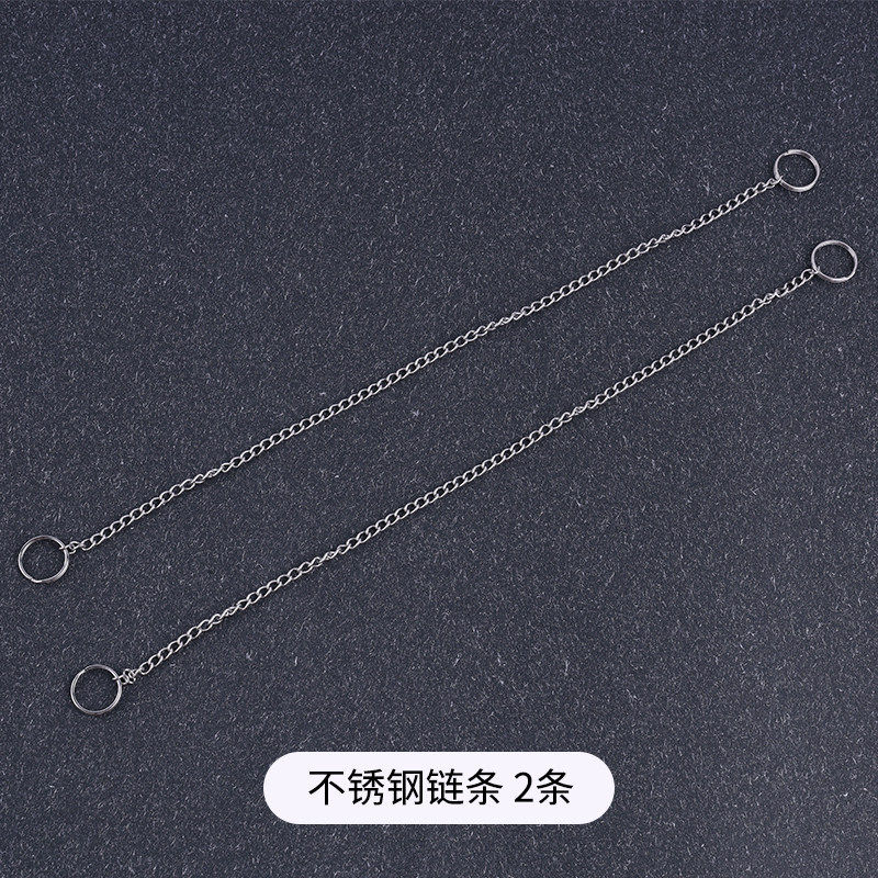 304不锈钢链条金属链子文件夹笔链挂钩装饰链子不锈钢笔食品专用