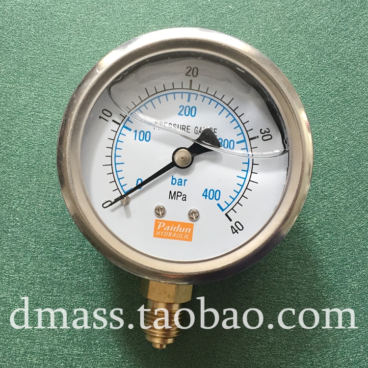 不锈钢外壳螺纹耐震压力表