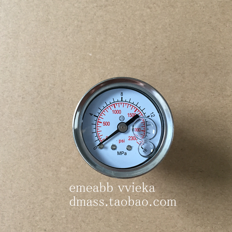 耐震小油表40MM1/4螺纹