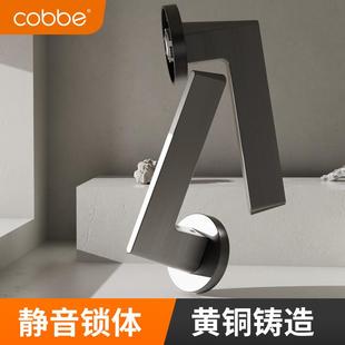黄铜门锁室内卧室静音木门把手家用房间分体锁通用型锁具
