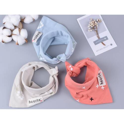 Cotton towel baby care slobber triangle children bib Baby