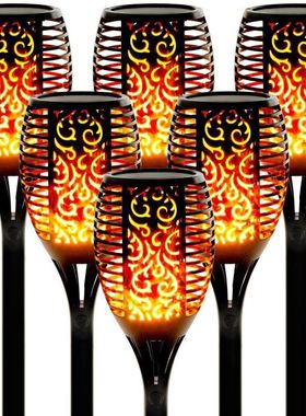 12LED Solar Flame Light Outdoor,Waterproof 12LEDs Torches La
