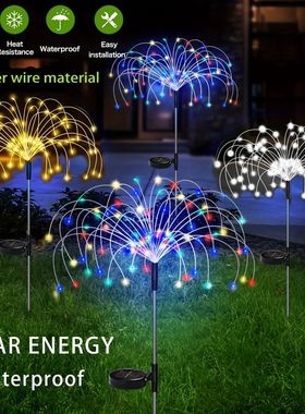 1 Packs Solar Fairy Lights,Waterproof Outdoor Firework Light
