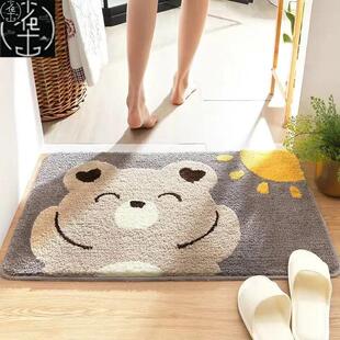 Absorbent felt bedroom entrance door mat bathroom rug carpet