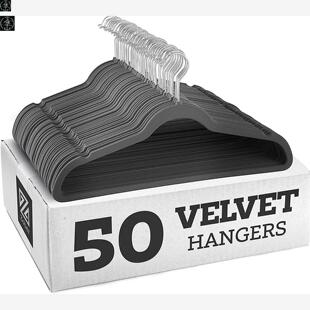 Non slip velvet clothes hanger dress Coat Hanger holder rack