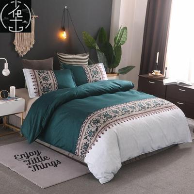 Set Comforter Cotton Bed Bedding Quilt Bedsheet Cover Duvet