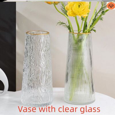 Vase furnishing articles flower arranging transparent glass