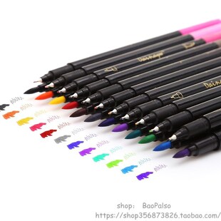 Fine Tip brush 120Color Twin pen Brush and liner Marker
