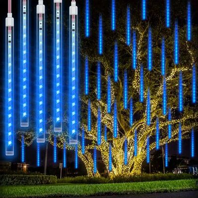 30/50cm LED Meteor Shower Garland Holiday Light Outdoor Wate
