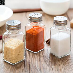 -glass transparent pepper shaker pepper and salt shaker