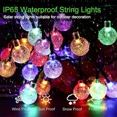 Solar String Lights Outdoor Solar Powered Light Led Crystal