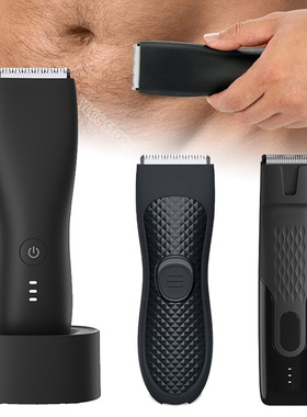 Men's Electric Groin Hair Trimmer Pubic Hair Trimmer Body Gr