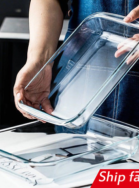 dinner bowls plates dish glass heat resistant baking oven