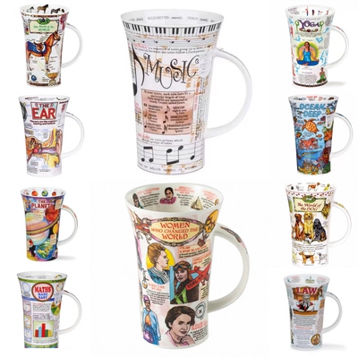 英产DUNOON改变世界的女性马克杯音乐悠扬骨瓷杯瑜伽知识人体物理