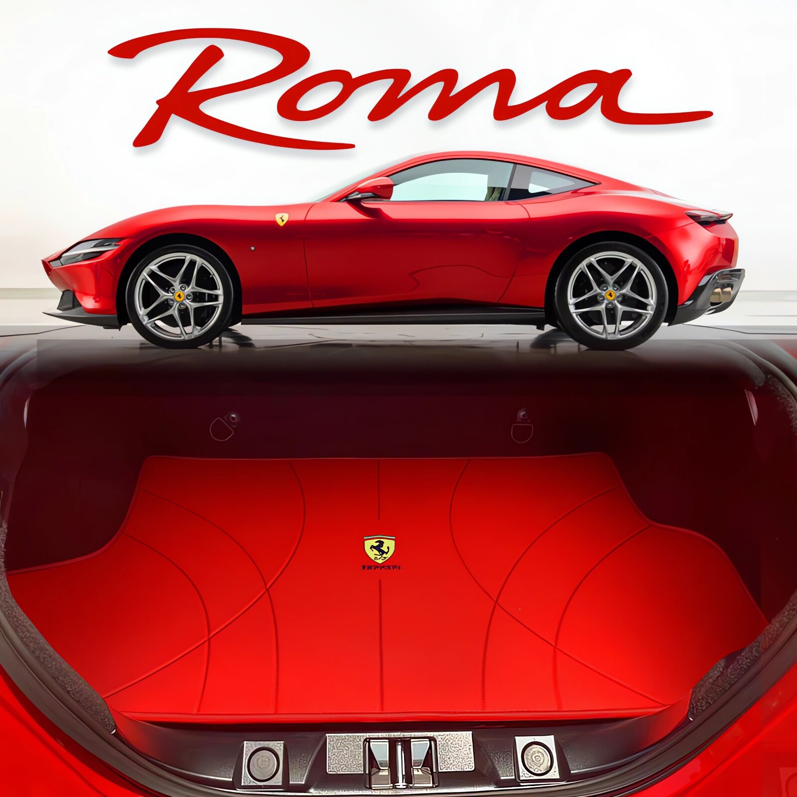 法拉利roma后备箱垫专用真皮