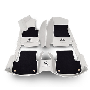 适用于25款奔驰E260 e300l e350el E级coupe脚垫全包游艇蓝右舵皮