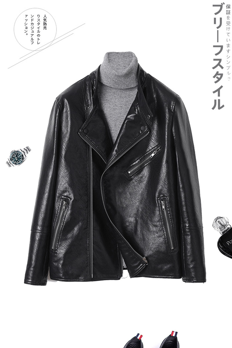 精品秋款皮衣男短款外套机车飞行员夹克男B337#R021-P195主推,男装皮衣,电商D318(原电商B337)
