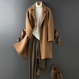 双面呢大衣男羊毛西装毛呢大衣男羊绒中长款外套F6623P355控658，男装毛呢大衣，电商D318(原电商B337)