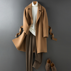 双面呢大衣男羊毛西装毛呢大衣男羊绒中长款外套F6623P355控658,男装毛呢大衣,电商D318(原电商B337)