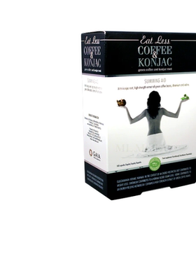 北欧芬兰直邮 Eat Less Coffee & Konjac 180 粒胶囊 控制体重