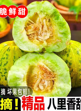 东北香瓜八里香甜瓜新鲜现摘当季孕妇水果精选5斤香甜多汁甜瓜
